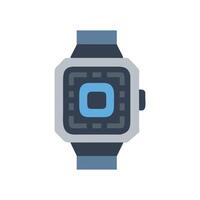 Stylish Metallic Digital Watch Graphic vector