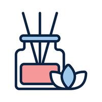 A clean and modern icon of a decorative aroma diffuser vector