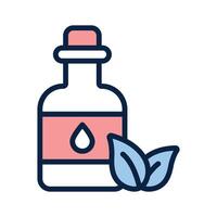 Take a look at this amazing icon of herbal oil in trendy style vector
