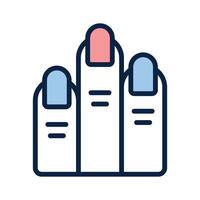 Nail grooming tools for a perfect manicure and spa care vector