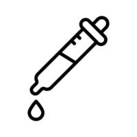 Dropper for precise application of essential oils. vector