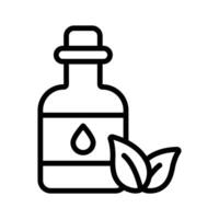 Take a look at this amazing icon of herbal oil in trendy style. vector