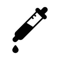 Dropper for precise application of essential oils.. vector