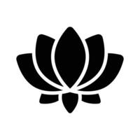 A vibrant icon of a lotus flower, perfect for use in logos, branding, and design projects.. vector