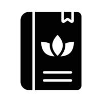 Therapy book guiding relaxation techniques and self care practices.. vector