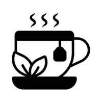 Herbal tea cup for relaxing and rejuvenating spa sessions... vector