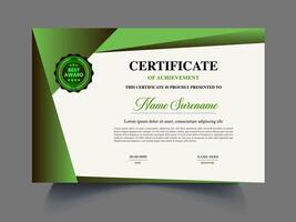 Elegant certificate design with a professional layout vector