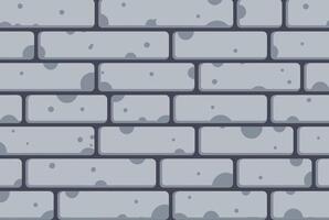 Textured brick wall with irregularities and stains, abstract background. vector