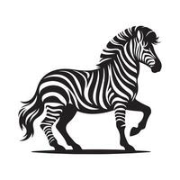 High-Resolution Zebra Silhouette Vectors for Professional Use