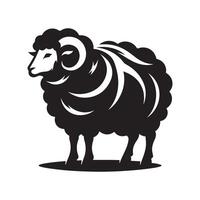 High-Quality Sheep Silhouette Vectors for Digital Illustrations