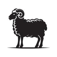 Download Sheep Silhouette Vectors Files for Versatile Design Use