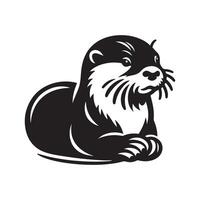 Otter Silhouette Vectors for Eco-Logos and Branding Projects