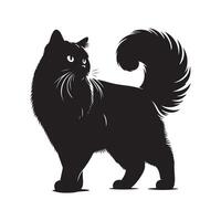 Cat Silhouette Vectors for Illustration Projects and Art Collections