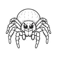 Spider Line Art Silhouettes for Spooky, Mystical, and Fantasy Design Projects vector
