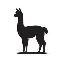 High-Quality Alpaca Silhouette Vectors for Digital and Print Graphics
