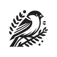 Bullfinch Silhouette Vectors for Wildlife and Bird Enthusiast Projects