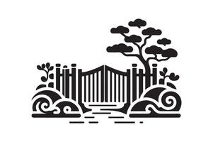Download Custom Sliding Gate Silhouette Vectors for Digital and Print Projects