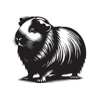 Guinea Pig Silhouette Vectors for Animal and Pet Services