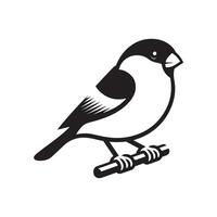 Creative Bullfinch Silhouette Vectors for Wildlife Art Enthusiasts
