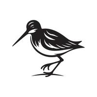 Custom Sandpiper Silhouette Vectors for Coastal-Themed DIY Projects