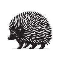 Hedgehog Silhouette Vectors for Custom Stickers and Decals