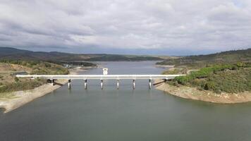 Lake Barrage Dam Aerial View video