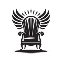 High-Quality Wingback Silhouette Vectors for Digital Artwork