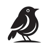 Stylized Robin Silhouette Vectors for Modern Artwork