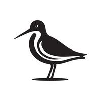 Sandpiper Silhouette Vectors Ideal for Coastal and Seaside Artwork