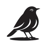 Robin Silhouette Vectors for Outdoor Adventure Graphics