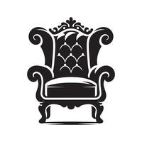 Wingback Silhouette Vectors for Illustration in Custom Home Themes