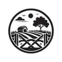 Farm Gate Silhouette Vectors for Vintage and Handmade Design Projects