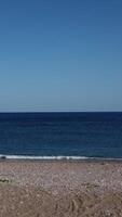 aerial view with drone from beach to sea video