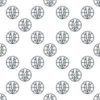 Earth Crack Multipolarity and Crisis thin line seamless pattern vector