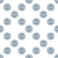 Multipolarity simple seamless pattern in outline style vector