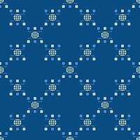 Global Management and International Relations blue seamless pattern vector