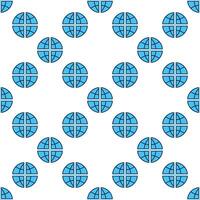 Globe International Relations blue seamless pattern vector
