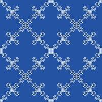 Earth and People Around Multipolarity seamless pattern in thin line style vector