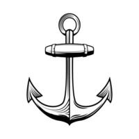 anchor isolated on white background. Design element for emblem, label, sing, brand mark, poster, t-shirt vector