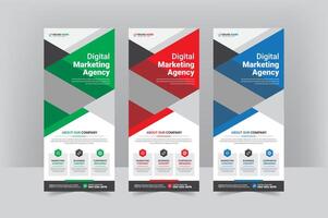 Standee Template Design for Digital Marketing vector