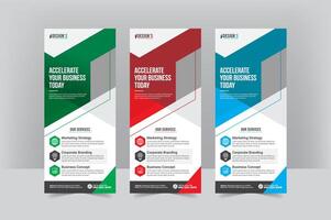 Simple Corporate Standee Design Template vector