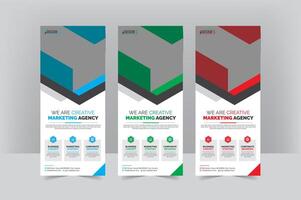 Business Roll-Up Banner Design for Events vector