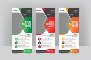 Creative Standee Roll-Up Banner for Business vector