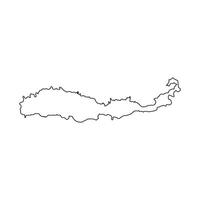 Flores Island Map vector