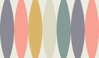 Desaturated minimalist color background, geometric pattern composed of vertical, elongated oval shapes arranged in a repeating sequence vector