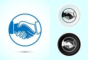 Agreement icon illustration for mobile and web vector