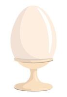 Boiled egg in a stand. isolated illustration vector