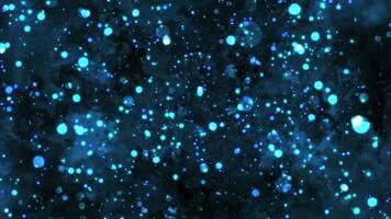 Abstract animated background of moving particles. video