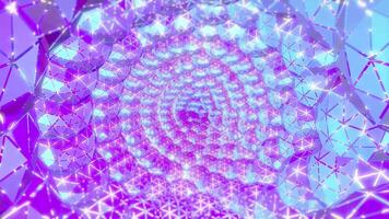 3D Abstract Geometric Polygons Background 02. 4K video