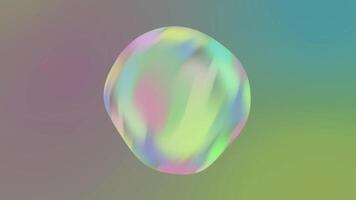 Abstract background with rotating sphere. video